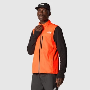 The North Face Męski Wiatroodporny Bezrękawnik Higher Run Vivid Flame Rozmiar L male