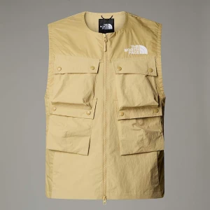 The North Face Męski Wiatroodporny Bezrękawnik Mountain Khaki Stone Rozmiar L male