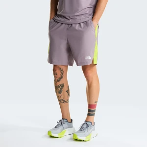 The North Face Męskie Szorty Z Blokami Kolorów 24/7 Transcendent Grey-fizz Lime Rozmiar male