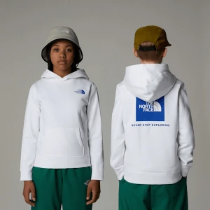 The North Face Młodzieżowa Bluza Z Kapturem Redbox Tnf White Rozmiar S male