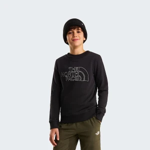 The North Face Młodzieżowa Bluza Z Okrągłym Drew Peak Dekoltem Tnf Black Rozmiar L male