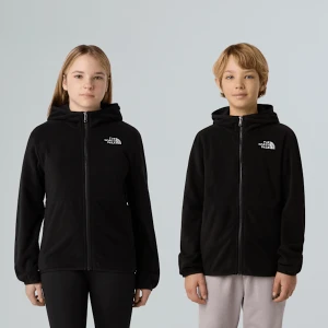 The North Face Młodzieżowa Kurtka Polarowa Z Kapturem Glacier Tnf Black Rozmiar M male