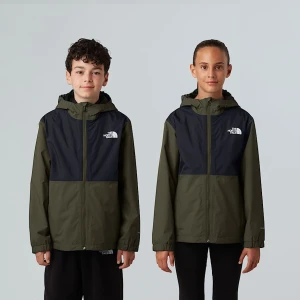 The North Face Młodzieżowa Kurtka Przeciwdeszczowa Kompatybilna Zip-in New Taupe Green Rozmiar S male