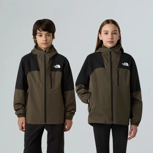 The North Face Młodzieżowa Pakowalna Kurtka Turystyczna Typu Shell New Taupe Green-tnf Black Rozmiar M male