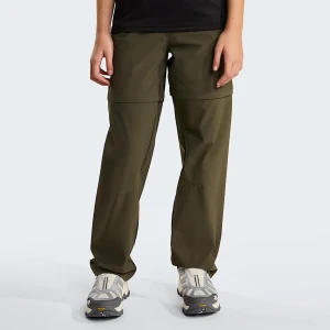 The North Face Młodzieżowe Lekkie Przekształcalne Spodnie Turystyczne New Taupe Green Rozmiar  male