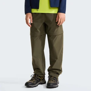The North Face Młodzieżowe Lekkie Przekształcalne Spodnie Turystyczne New Taupe Green Rozmiar male