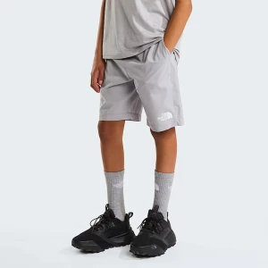 The North Face Młodzieżowe Szorty Z Wytłaczanym Wzorem 24/7 Pentadome Meld Grey Rozmiar male