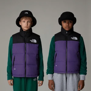 The North Face Młodzieżowy Bezrękawnik 1996 Retro Nuptse Peak Purple-ripstop Rozmiar L male