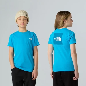The North Face Młodzieżowy T-shirt Box Nse Meridian Blue-dusk Blue Rozmiar XL male