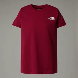 The North Face Młodzieżowy T-shirt France Redbox Beetroot-white Dune Rozmiar XL male