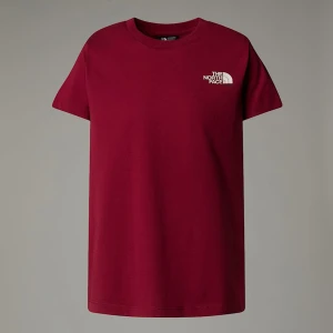 The North Face Młodzieżowy T-shirt France Redbox Beetroot-white Dune Rozmiar S male