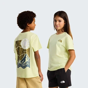 The North Face Młodzieżowy T-shirt O Luźnym Kroju Voyage Lemon Mist Rozmiar XL male