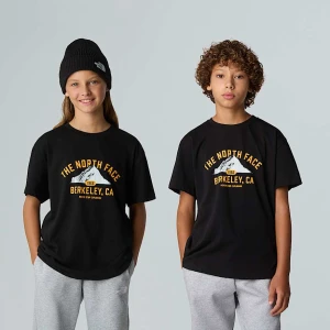 The North Face Młodzieżowy T-shirt Oversize Z Grafiką Varsity Tnf Black Rozmiar L male