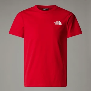 The North Face Młodzieżowy T-shirt Simple Dome Tnf Red Rozmiar L male