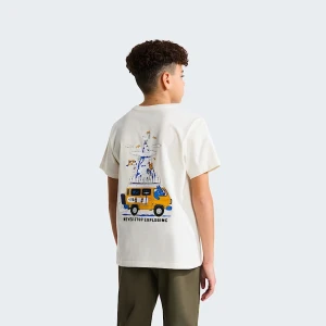 The North Face Młodzieżowy T-shirt Z Grafiką O Regularnym Kroju Outdoor White Dune Rozmiar XXL male