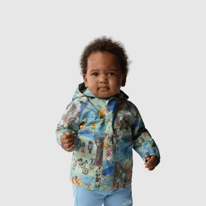 The North Face Niemowlęca Kurtka Przeciwdeszczowa Antora Misty Sage Tnf Design Dogs Print Rozmiar 0-3 miesiace unisex