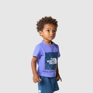 The North Face Niemowlęcy T-shirt Z Nadrukiem Box Infill Dopamine Blue Rozmiar 12-18 miesi?cy unisex