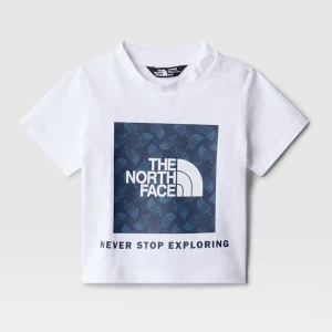 The North Face Niemowlęcy T-shirt Z Nadrukiem Box Infill Tnf White Rozmiar 0-3 miesiace unisex