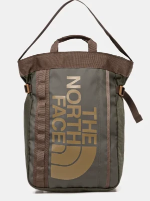 The North Face plecak Base Camp Tote Pack kolor zielony duży z nadrukiem NF0A8BK7B7I1