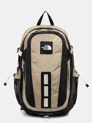 The North Face plecak Hot Shot kolor beżowy duży wzorzysty NF0A3KYJFZI1