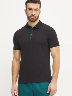 The North Face polo bawełniane Premium Slim kolor czarny gładki NF0A8C1NJK31