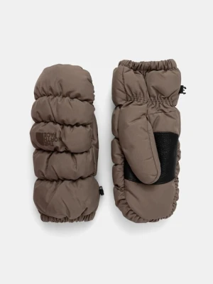 The North Face rękawice narciarskie Montana kolor brązowy NF0A88JQBOW1