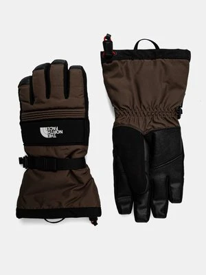 The North Face rękawice narciarskie Montana kolor brązowy NF0A89QG1OI1