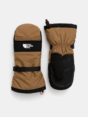 The North Face rękawice narciarskie Montana kolor brązowy NF0A89QH1731