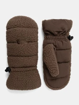 The North Face rękawiczki Cragmont Fleece Mitt damskie kolor brązowy NF0A7WKT1OI1