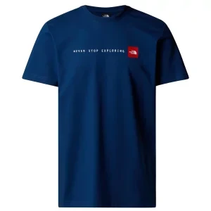 The North Face S/S Never Stop Exploring Tee NF0A87NSD1R, Męskie, Granatowe, t-shirty, bawełna, rozmiar: L
