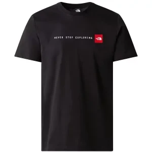 Zdjęcie produktu The North Face S/S Never Stop Exploring Tee NF0A87NSJK31, Męskie, Czarne, t-shirty, bawełna, rozmiar: L