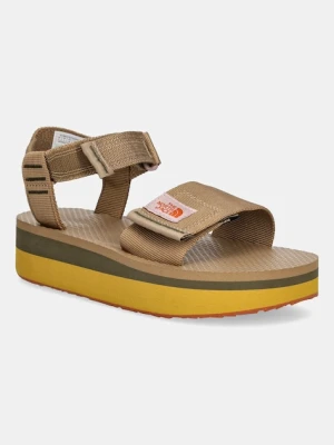 The North Face sandały Skeena Platform damskie kolor beżowy na platformie NF0A8AE779H1