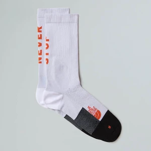 The North Face Skarpety Do Biegów Trailowych Do Połowy Łydki Never Stop Tnf White-acrylic Orange Rozmiar XS male