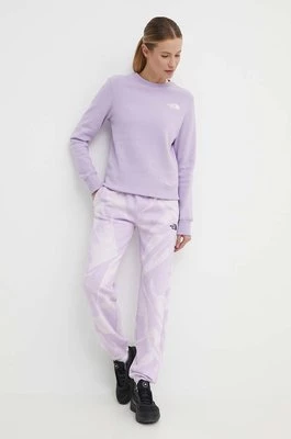 The North Face spodnie dresowe kolor fioletowy wzorzyste NF0A881EUI61