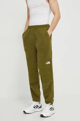 The North Face spodnie dresowe kolor zielony gładkie NF0A86ZVPIB1