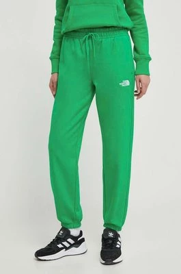 The North Face spodnie dresowe kolor zielony gładkie NF0A7ZJFPO81