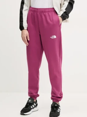 The North Face spodnie dresowe Simple Dome damskie kolor różowy z nadrukiem NF0A8C1Y6EO1