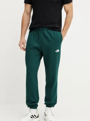 The North Face spodnie dresowe Simple Dome męskie kolor zielony z nadrukiem NF0A8C1W6GI1