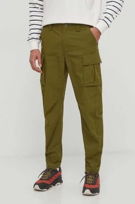 The North Face spodnie męskie kolor zielony w fasonie cargo NF0A826JPIB1