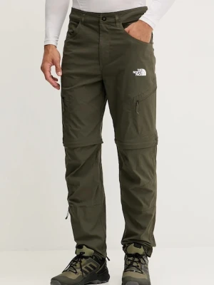 The North Face spodnie outdoorowe Exploration męskie kolor zielony NF0A8EC321L1
