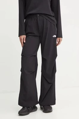 The North Face spodnie Woven damskie kolor czarny proste high waist NF0A89H1JK31