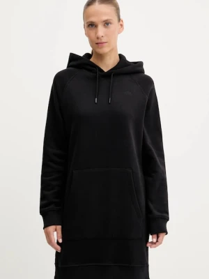 The North Face sukienka bawełniana kolor czarny mini prosta NF0A8E48JK31