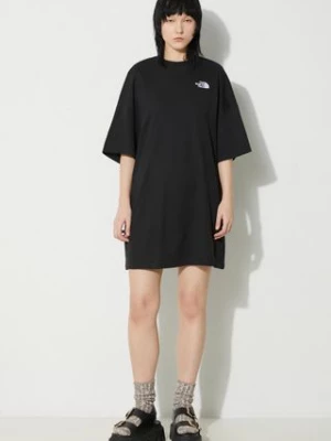 The North Face sukienka W S/S Essential Oversize Tee Dress kolor czarny mini oversize NF0A87NFJK31