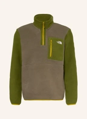 The North Face Sweter Typu Troyer Z Polaru Yumiori gruen
