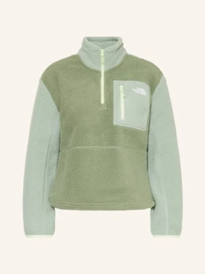 The North Face Sweter Typu Troyer Z Polaru Yumiori gruen