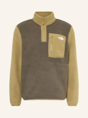 The North Face Sweter Typu Troyer Z Polaru Yumiori gruen