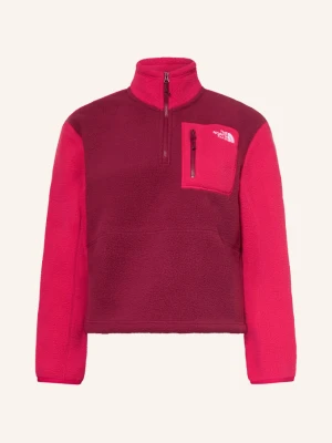 The North Face Sweter Typu Troyer Z Polaru Yumiori rot