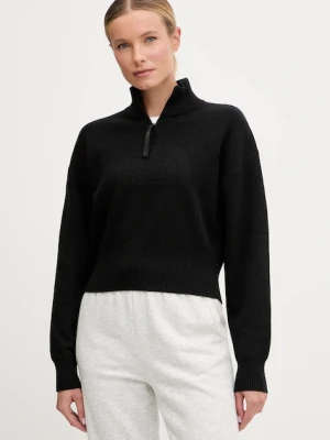 The North Face sweter z dodatkiem wełny damski kolor czarny z golfem NF0A8E79JK31