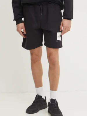 The North Face szorty Nuptse Regular męskie kolor czarny NF0A8C1JKY41