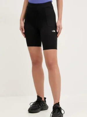 The North Face szorty sportowe Refina damskie kolor czarny gładkie high waist NF0A8EF7JK31